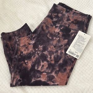 Lululemon Align HR Crop 21” Tie-Dye Leggings ~ Size 16 ~ NWT